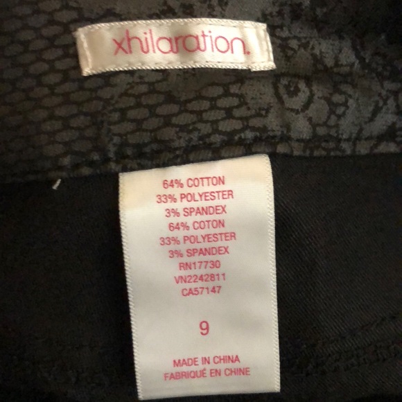 Black flower print skinny pants - Picture 5 of 6